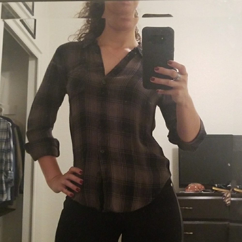 Dark Green Flannel
